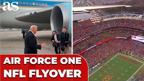 EPIC Air Force One FLYOVER over Commanders vs Lions — Trump declares it 