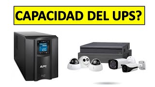 Calculo de TIEMPO UPS + CCTV