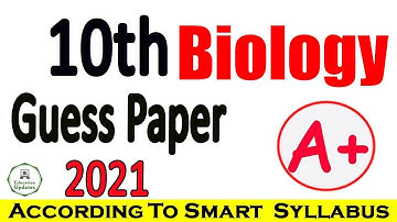 Biology Guess Paper For 10th Class 2021 | According To Smart Syllabus | By Education Updates