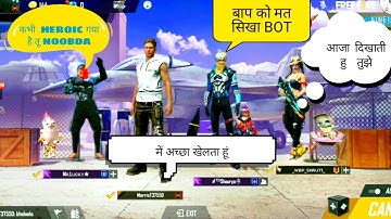 3 Pro Players Call Me Noob 😤😠 ❗i Challenge Them 1 vs 3 Custom Room - Garena Free Fire ❗