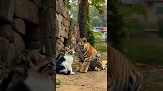 Awal Pertemuan Antara Kucing Dan Harimau, Akankah Cinta Mereka Bersemi
