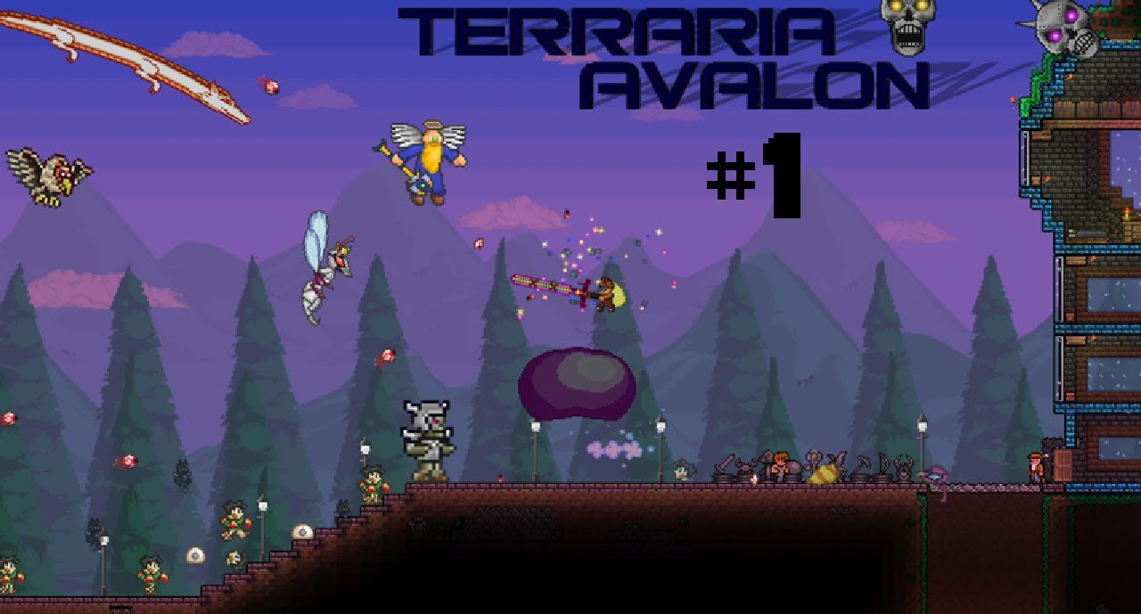 2. 4. Terraria 1. босс 3 террария. террария боссы.