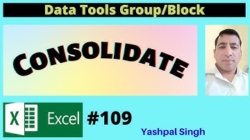 How to use the Consolidate Function in MS Excel |Complete Knowledge| Hindi |