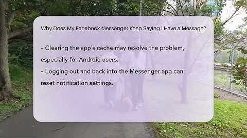 Why Does My Facebook Messenger Keep Saying I Have a Message? - Everyday-Networking