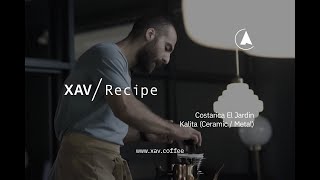 دم‌آوری قهوه کاستاریکا ال جاردین با دم‌افزار کالیتا | XAV Recipe 3