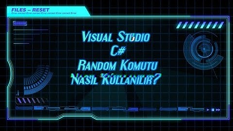C# Random Komutu Nasıl Kullanılır?