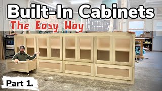 How To Make a Giant BuiltIn Cabinet || BuiltIn Cabinet Tutorial