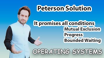 24  Algorithm 3 Peterson Solution using turn and Flag Two Process Solution Urdu Hindi