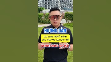 Giải pháp tạo slide thuyết trình chuyên nghiệp cho thầy cô bằng AI #ai #aitools #congnghe #dayhoc