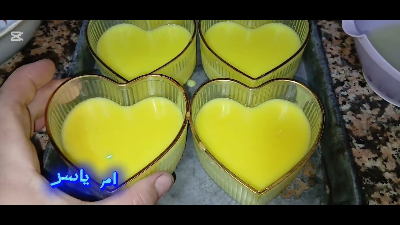 تحلية بالفلان فانيلا ذوق الليمون منعشة لسهراتكم بنييينة 