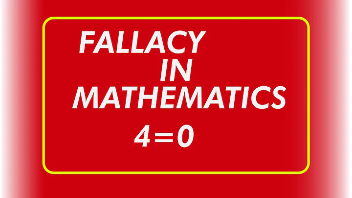 Fallacies in Mathematics | Find the mistake