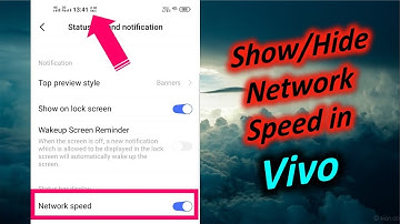 How to Show Network Speed in Vivo