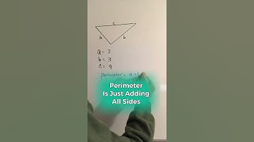 How To Find The Perimeter Of A Triangle - When All Sides Are Known