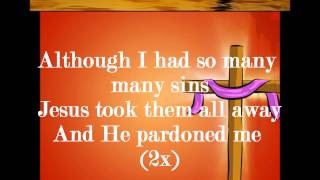 Video thumbnail of "All The Way to Calvary He Went For Me w lyrics"