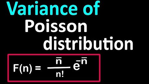 Variance of Poisson Distribution