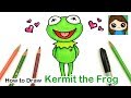 How to Draw a Cute Frog Easy | Kermit from Muppet Show