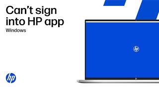 Can’t sign into or create an HP app account | HP printers