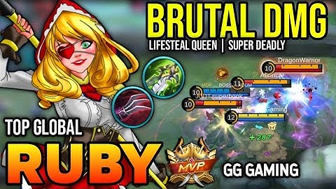 RUBY BEST BUILD 2022 | TOP GLOBAL RUBY GAMEPLAY | MOBILE LEGENDS ✓