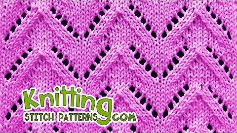 HowToKnit Chevron Lace Knitting