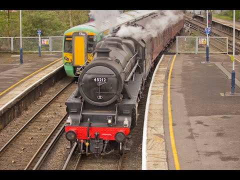 Black 5 no.45212 with a RYTC tour 'The Great Britain XI' Day Nine - Friday 27th April 2018