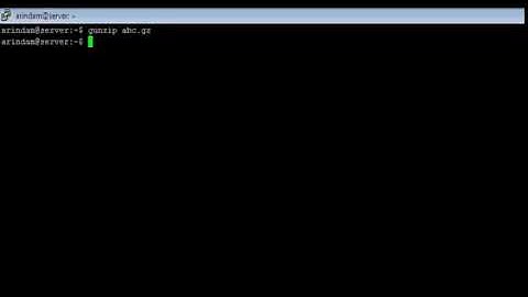 Linux - gunzip Command - w3resource