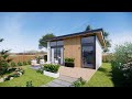 Modern Eco-Friendly Tiny House with Wooden Deck and Garden - Modern Tiny House