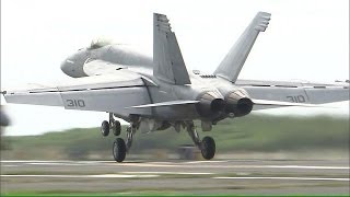 厚木騒音訴訟の判決前に・・・硫黄島で米軍機訓練公開(14/05/15)