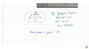 The circles having radii r 1 and r2 intersect orthogonally Length of their common chord is