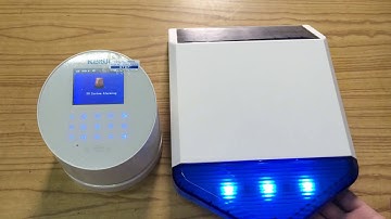 Kerui W2 wifi alarm how to add solar siren SJ1
