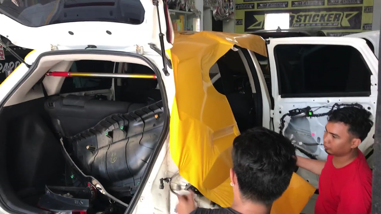 Proses Cutting Sticker Mobil Makassar YouTube