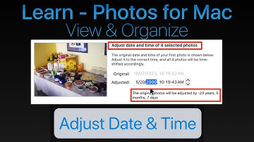 How to adjust date & time in Photos for Mac!
