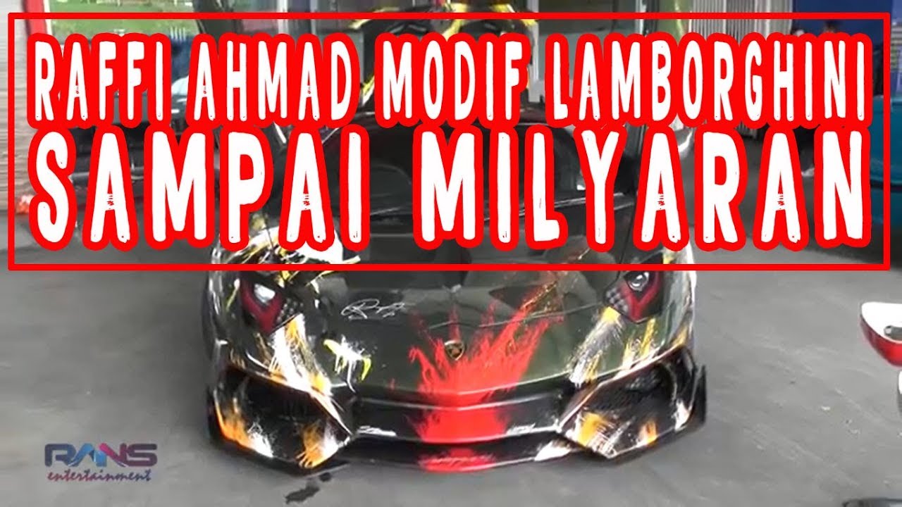 WOW Inilah Penampilan Mobil Lambrghini Milik Raffi Ahmad Yang Di