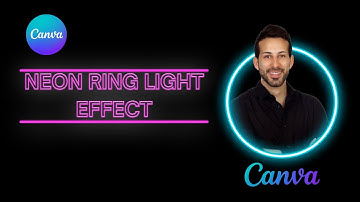 How to Create Neon Glow Ring Effect In Canva |  Canva Tutorial 2022