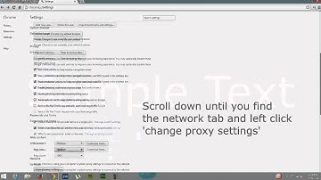 How to Change Proxy Settings through Google Chrome