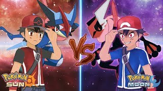 Pokemon Sun and Moon Champion Ash Vs Dark Ash (Battle Bond Vs Battle Hatred)