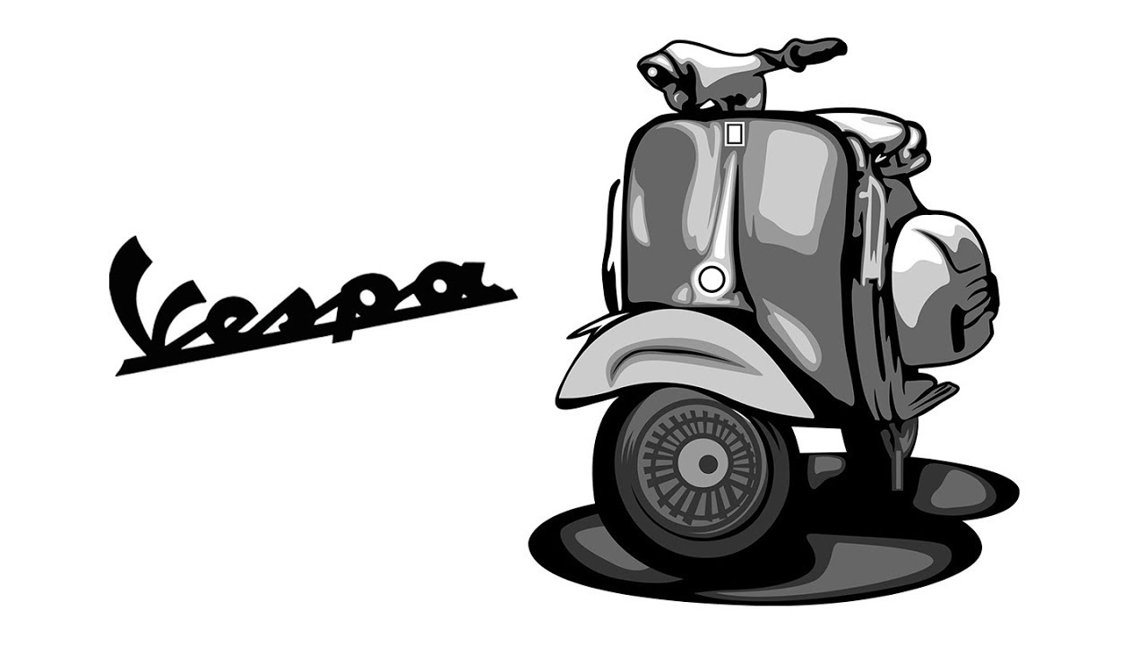 20 Gambar Vespa Klasik Kartun Sugriwa Gambar