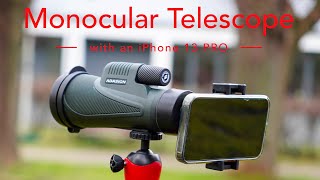 Adasion Monocular Telescope Review - Test with iPhone 13 Pro - Monocular Teleskop Amazon   4K screenshot 2