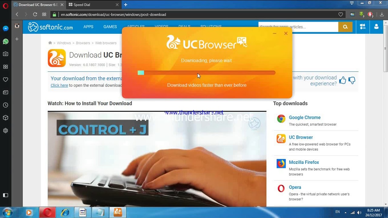 How to download uc browser for windows 7 - YouTube