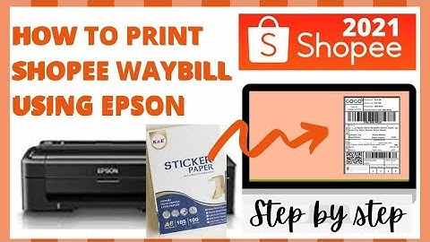 HOW TO PRINT SHOPEE WAYBILL Using Epson Printer #shopeewaybillprint #shopeeseller #waybillprinting