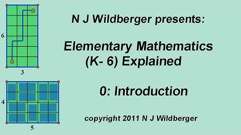 Introduction | Elementary Mathematics (K-6) Explained 0 | NJ Wildberger