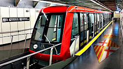 U-Bahn-System in Barcelona Stadt.