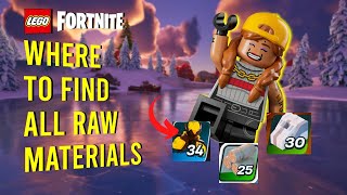 👍Where To Find Knotroot Brightcore And Other Raw Materials | Lego Fortnite