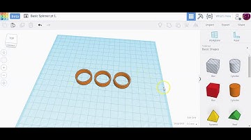 Tinkercad 3D Design Basic Fidget Spinner #1