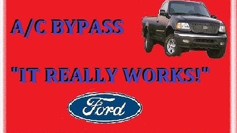 F-150 AC compressor bypass shorter belt no parts required