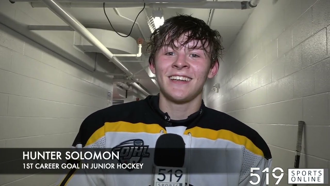 Hunter Solomon and Jake Skuta score their 1st career goals in junior hockey 