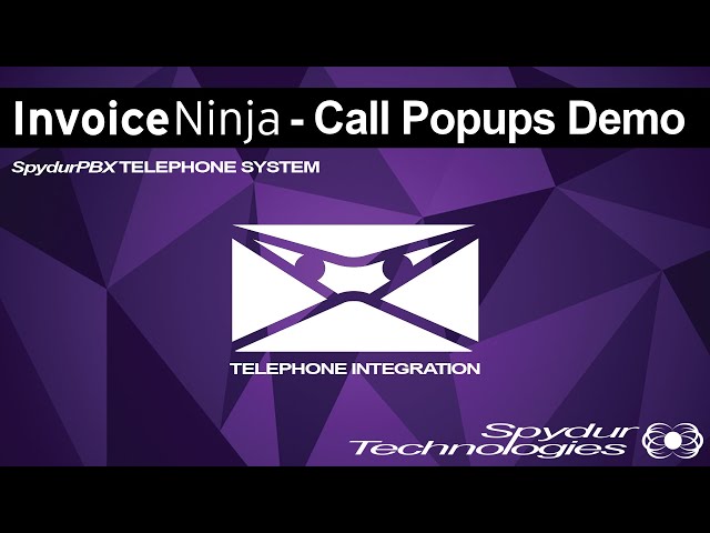 Invoice Ninja Call Popups Demo (Telephone Integration)
