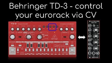 Behringer TD-3 - it’s a (cheap) USB to CV converter!