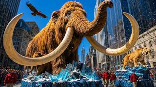 American Prehistoric Giants Parade 2026 | Ice Age Megafauna in New York City | Full Event 4K