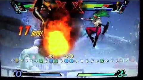 UMVC3 Morrigan Soul Drain loop with Hidden Missiles 2