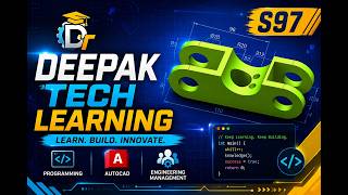 SOLIDWORKS S97 Tutorial | Advanced Mechanical Bracket Modeling Step by Step | Deepak Tech Learning